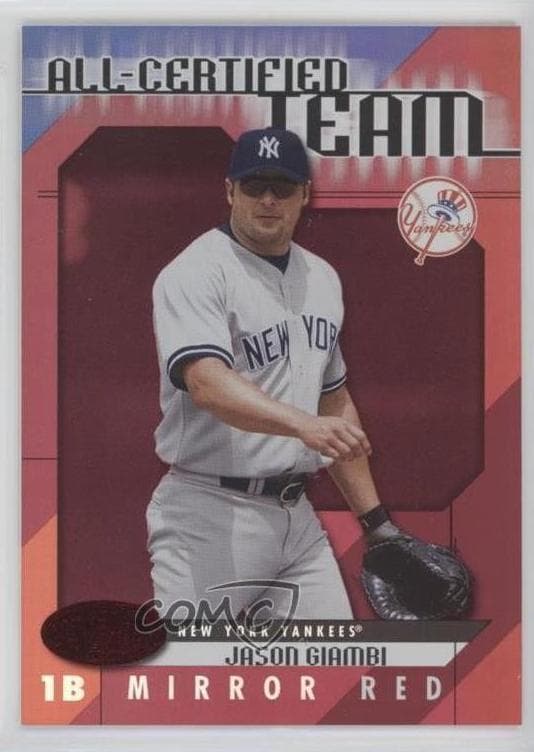 Jason Giambi 2002 leaf Certified