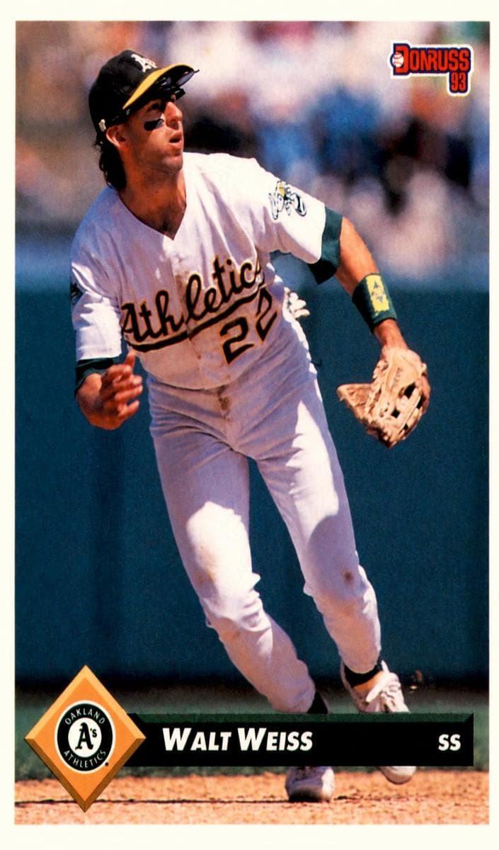 Walt Weiss 1993 panini Donruss