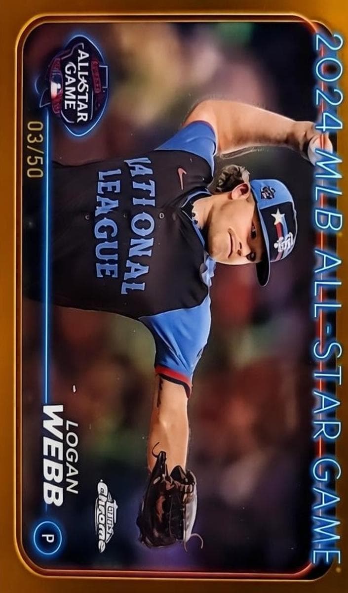 Logan Webb 2024 topps Topps Chrome Update