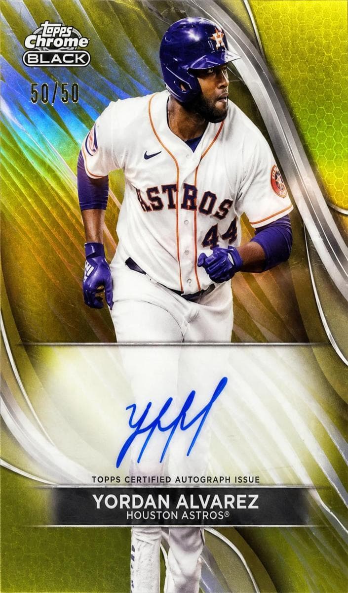 Yordan Alvarez 2024 topps Topps Chrome Black