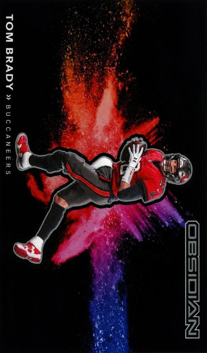 Tom Brady 2021 panini Obsidian Color Blast Black