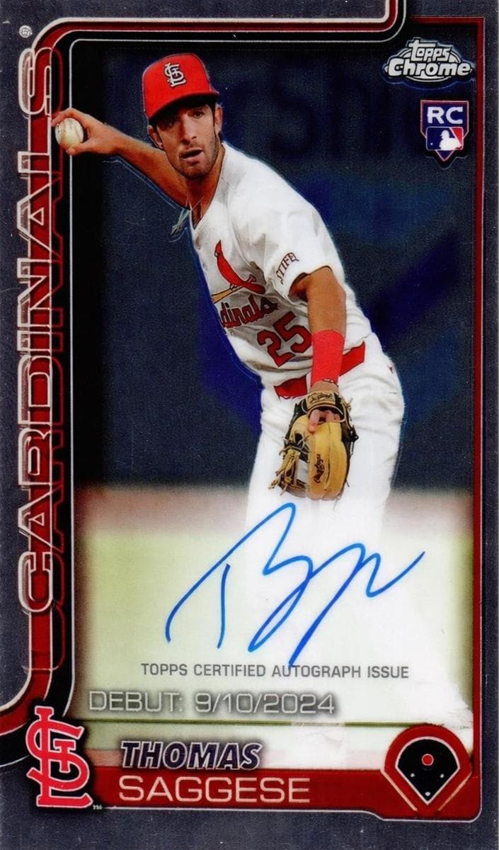 Thomas Saggese 2025 topps Topps Chrome Update