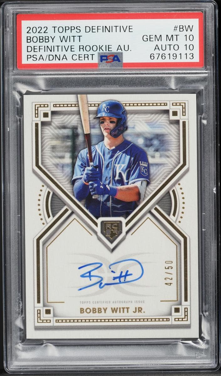 Bobby Witt Jr. 2022 topps Topps Definitive Collection