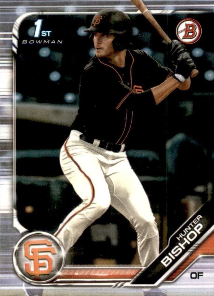 Hunter Bishop 2019 bowman Bowman Draft