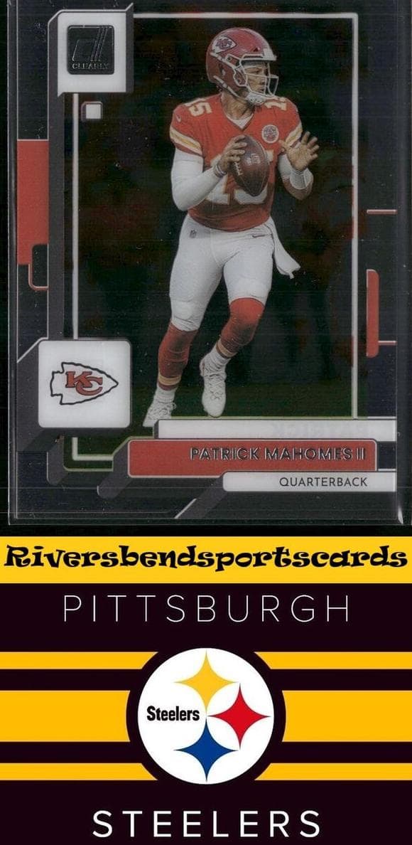 Patrick Mahomes II 2022 panini Clearly Donruss