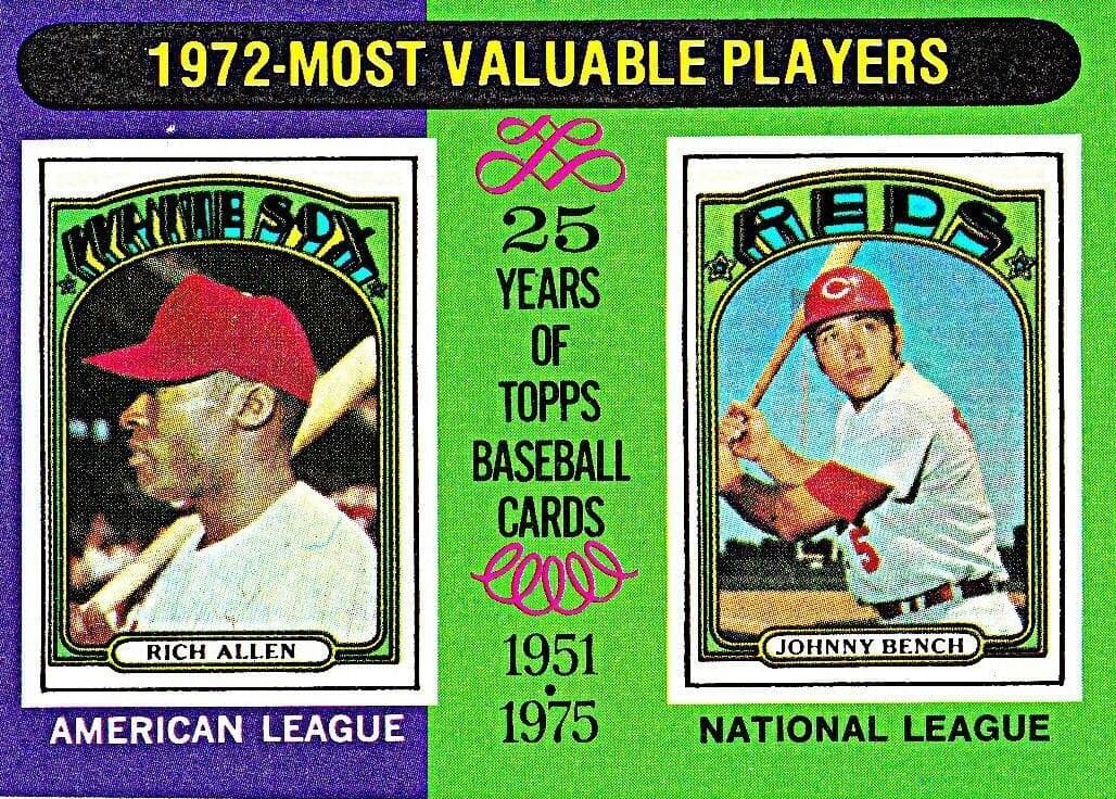 1972 MVPs (Rich Allen / Johnny Bench) 1975 topps Topps
