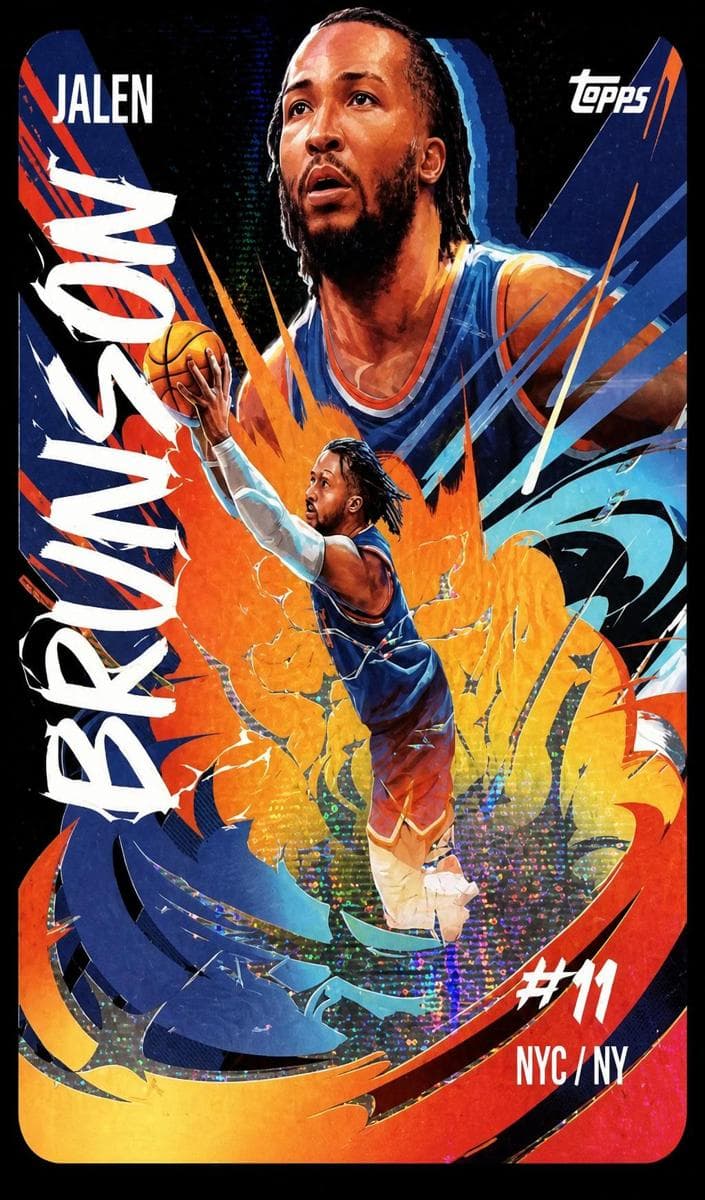 Jalen Brunson 2024 topps Topps Chrome