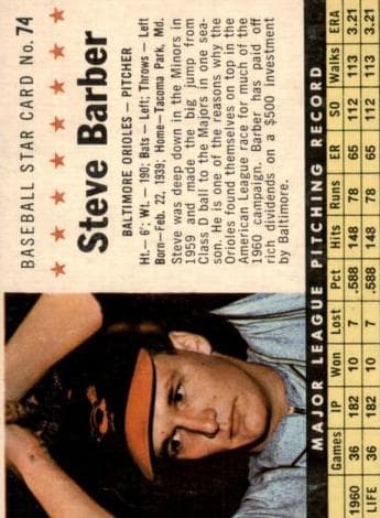 Steve Barber #74