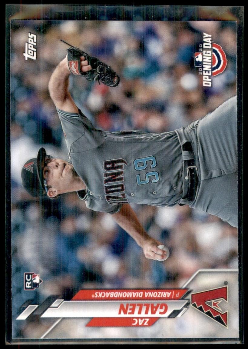 Zac Gallen 2020 topps Topps Opening Day