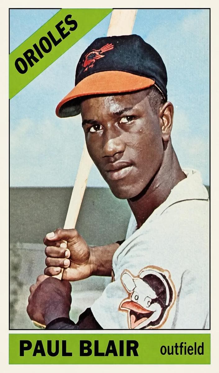 Paul Blair 1966 topps O-Pee-Chee
