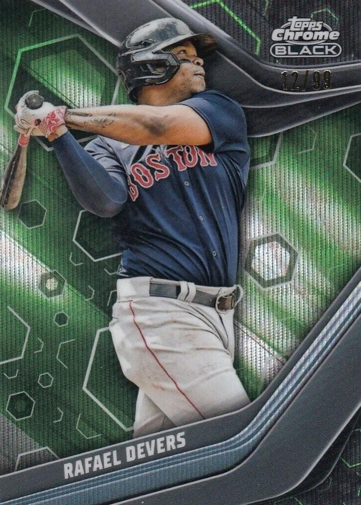 Rafael Devers 2023 topps Topps Chrome Black