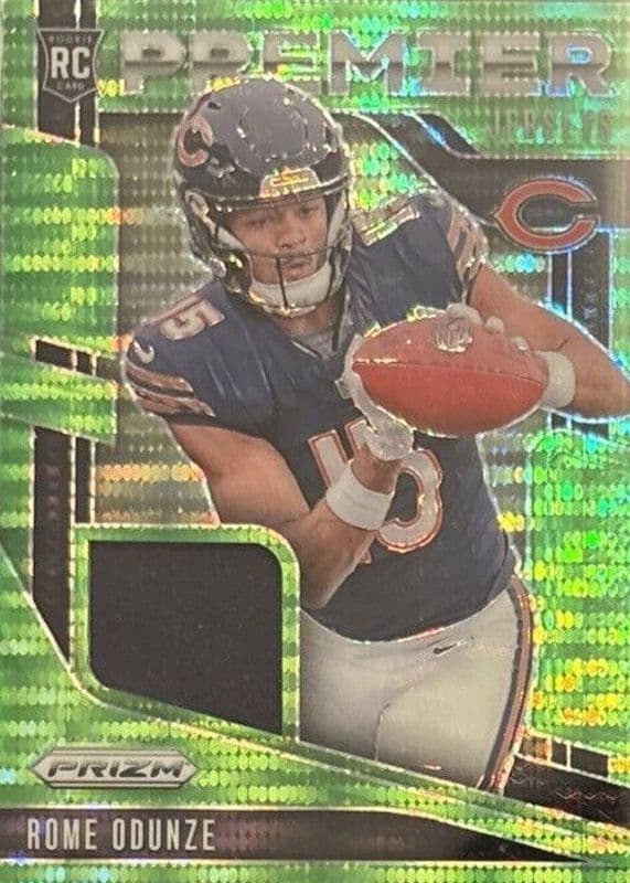 Rome Odunze 2024 panini Prizm Premier Jerseys