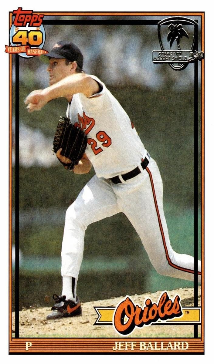 Jeff Ballard 1991 topps O-Pee-Chee
