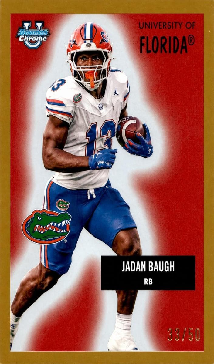 Jadan Baugh 2025 bowman Bowman University Chrome