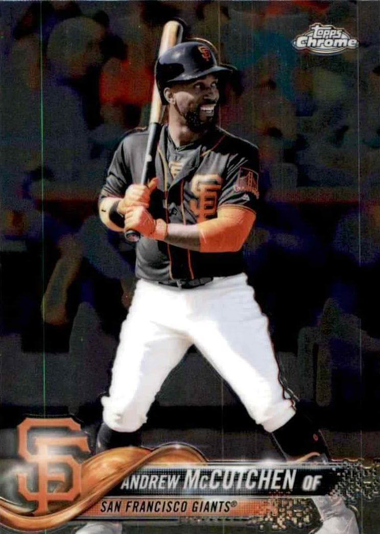 Andrew McCutchen 2018 topps Topps Chrome