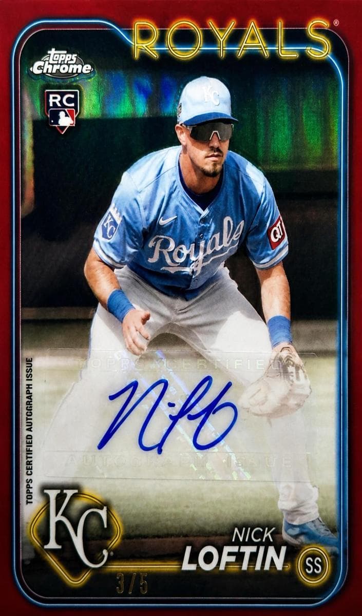 Nick Loftin 2024 topps Topps Chrome Update