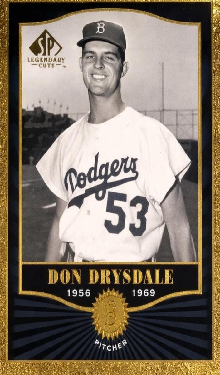 Don Drysdale 2001 unknown SP Legendary Cuts