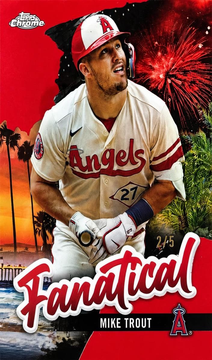 Mike Trout 2024 topps Topps Chrome