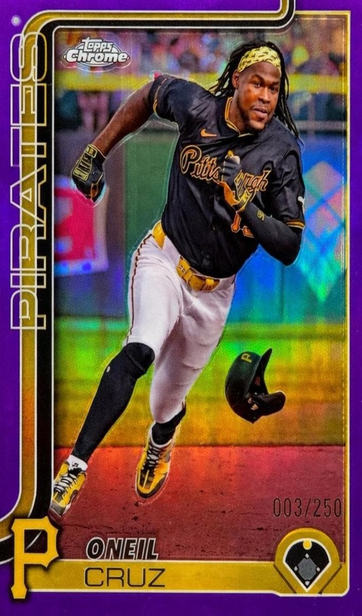 Oneil Cruz 2025 topps Topps Chrome Logofractor Edition