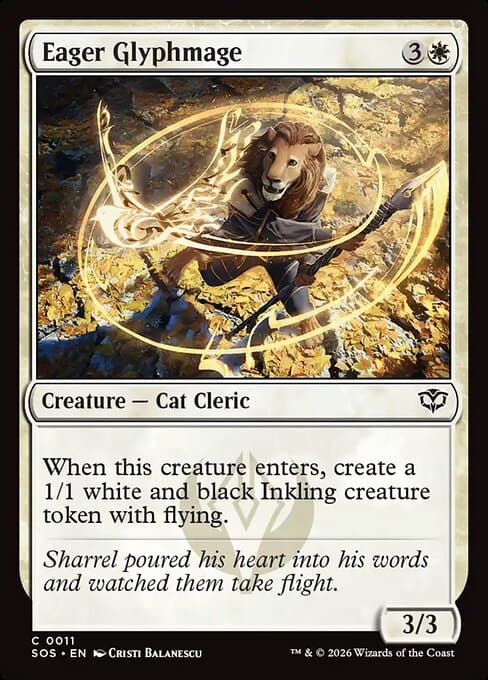 Eager Glyphmage 2026 Magic: The Gathering Secrets of Strixhaven