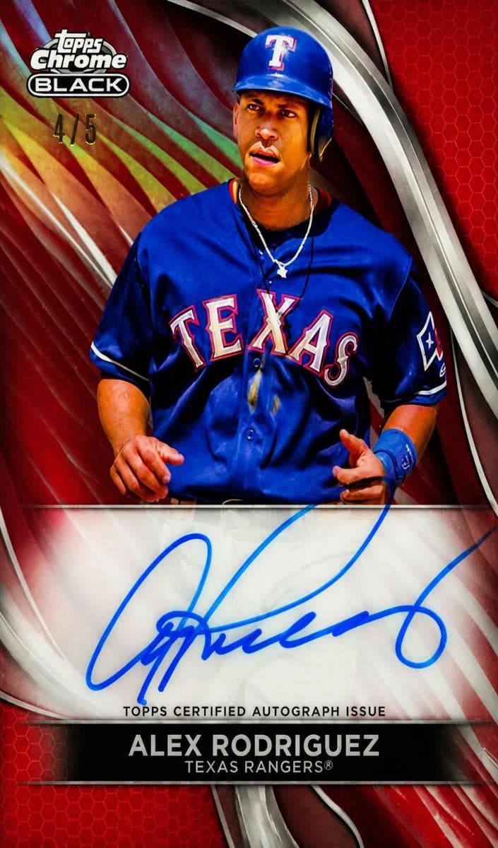 Alex Rodriguez 2024 topps Topps Chrome Black