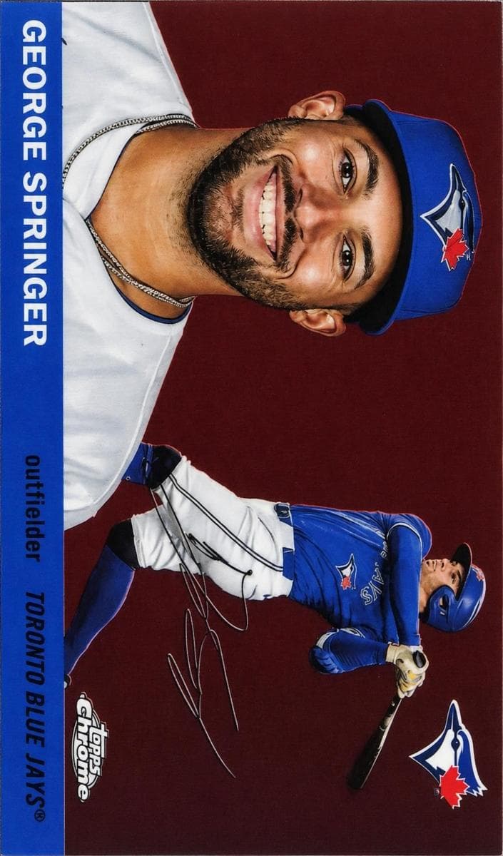 George Springer 2025 topps Topps Chrome Platinum