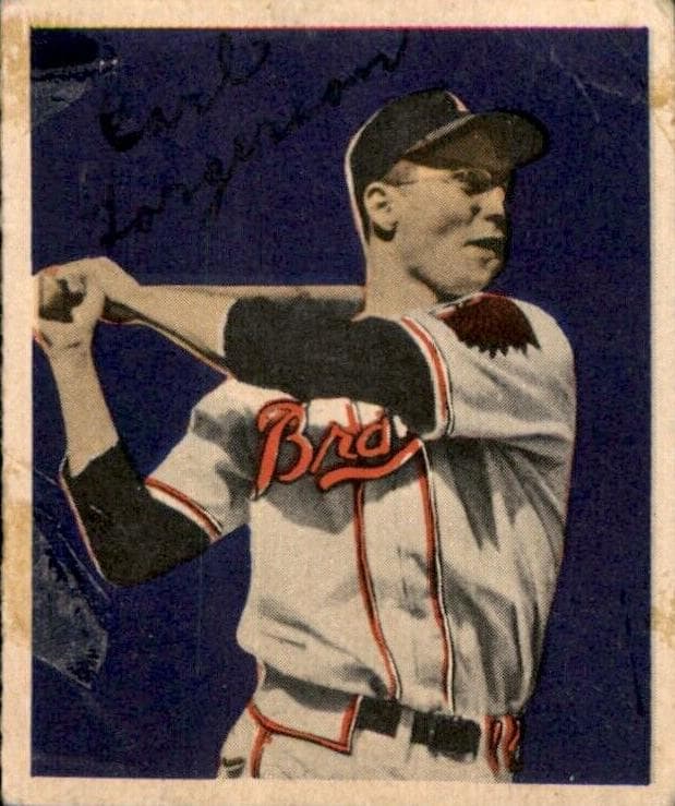 Earl Torgeson 1949 bowman Bowman