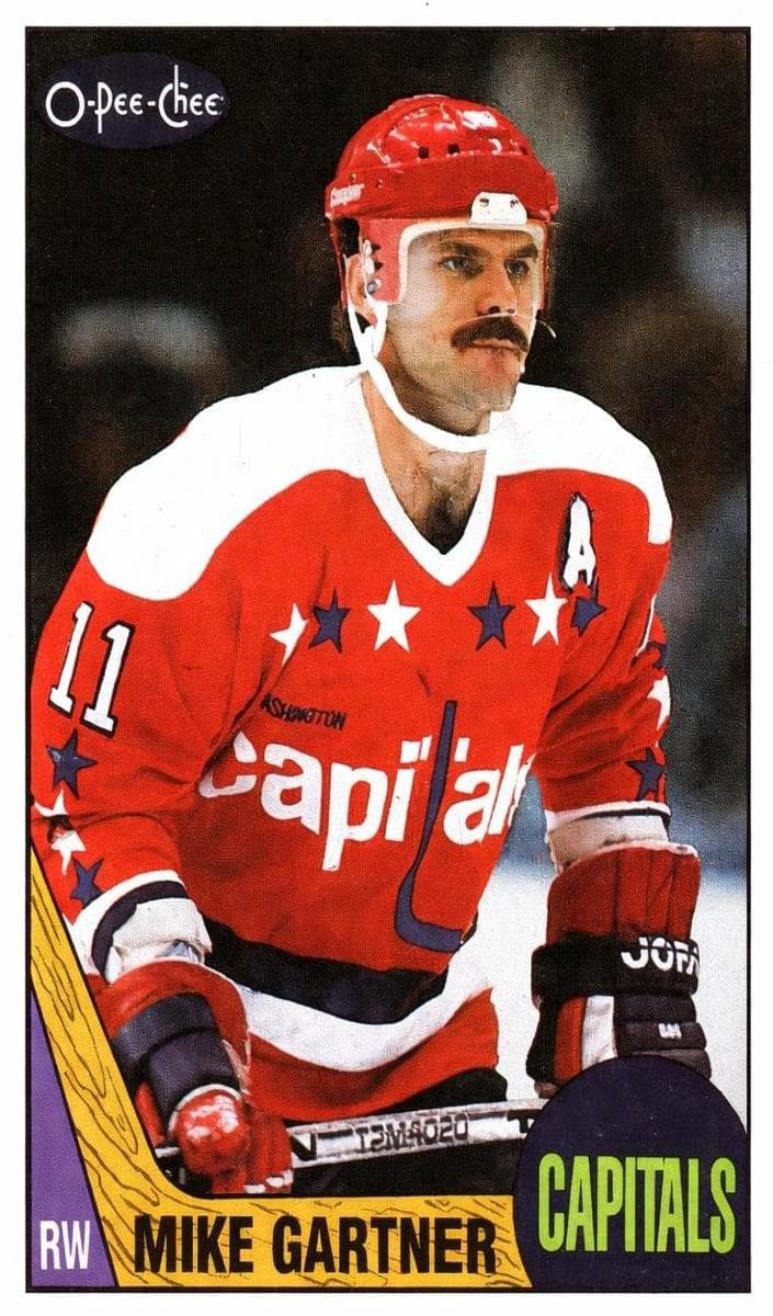 Mike Gartner 1987 topps O-Pee-Chee