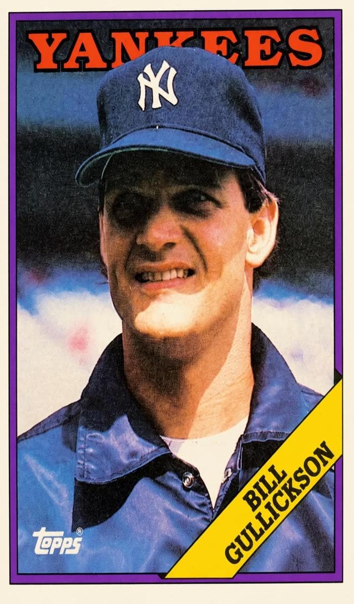 Bill Gullickson 1988 topps Topps
