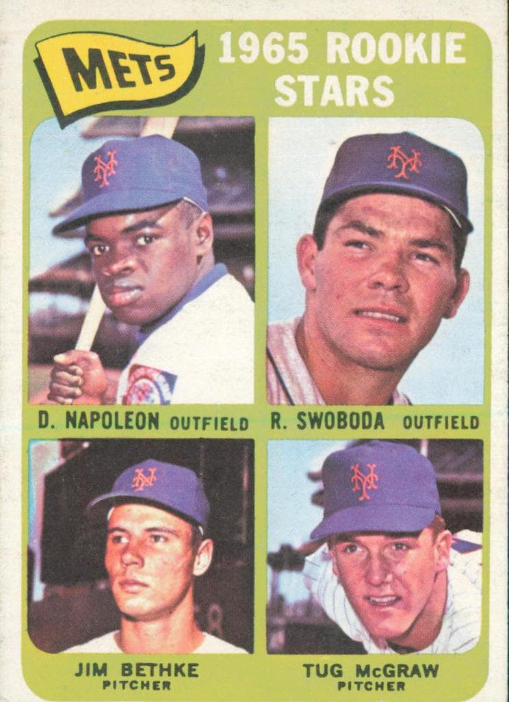 Mets 1965 Rookie Stars (Dan Napoleon / Ron Swoboda / Jim Bethke / Tug McGraw) #533