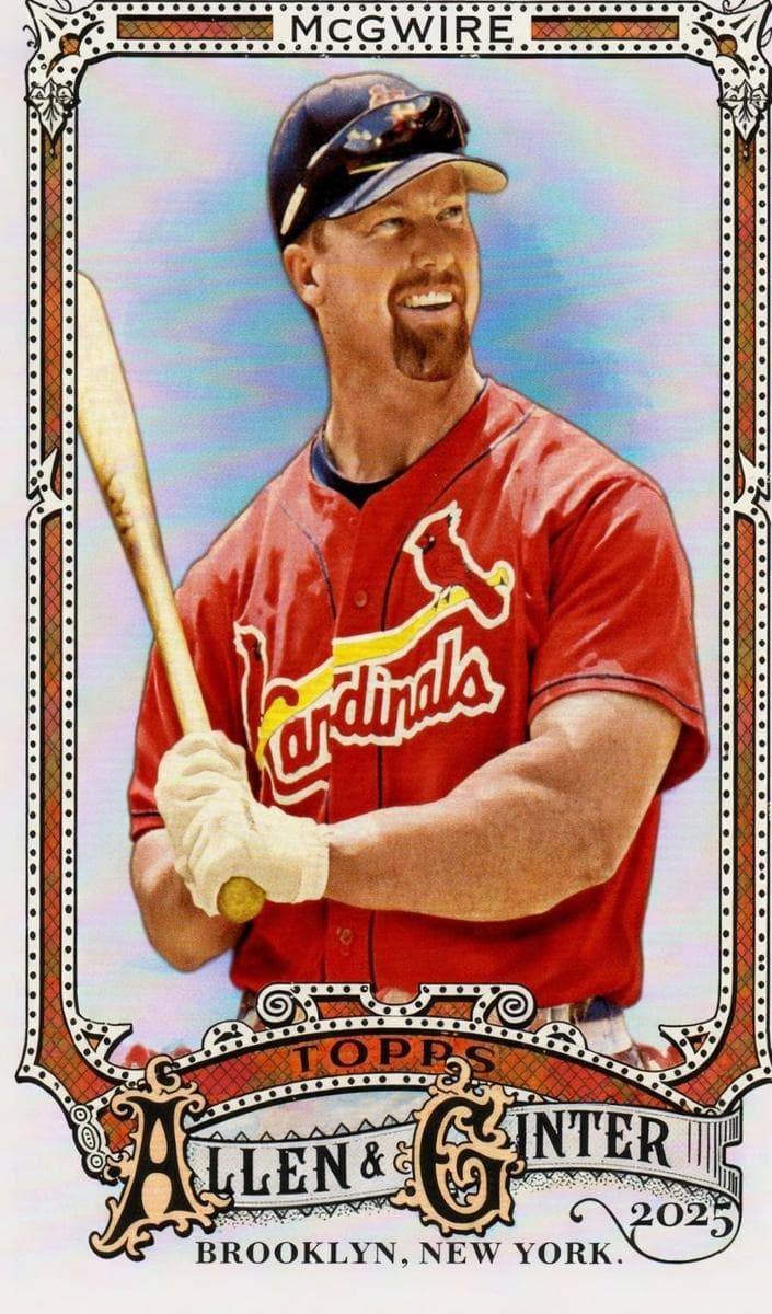Mark McGwire 2025 topps Topps Allen & Ginter X