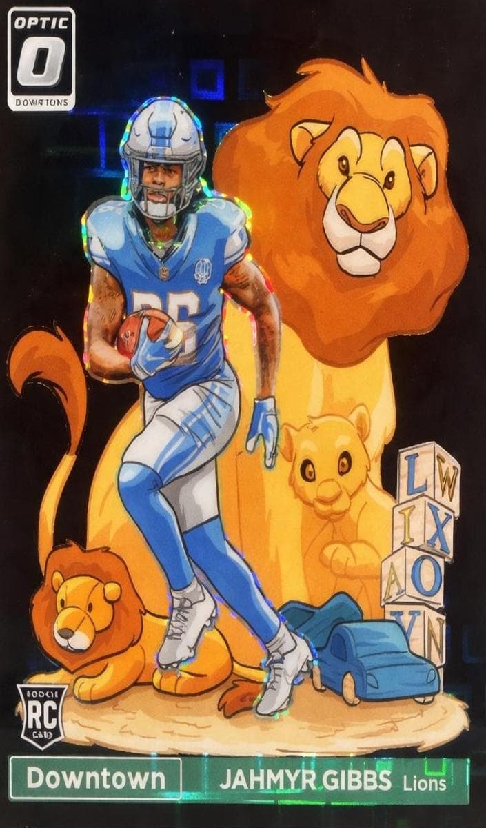 Jahmyr Gibbs 2023 panini Donruss Optic