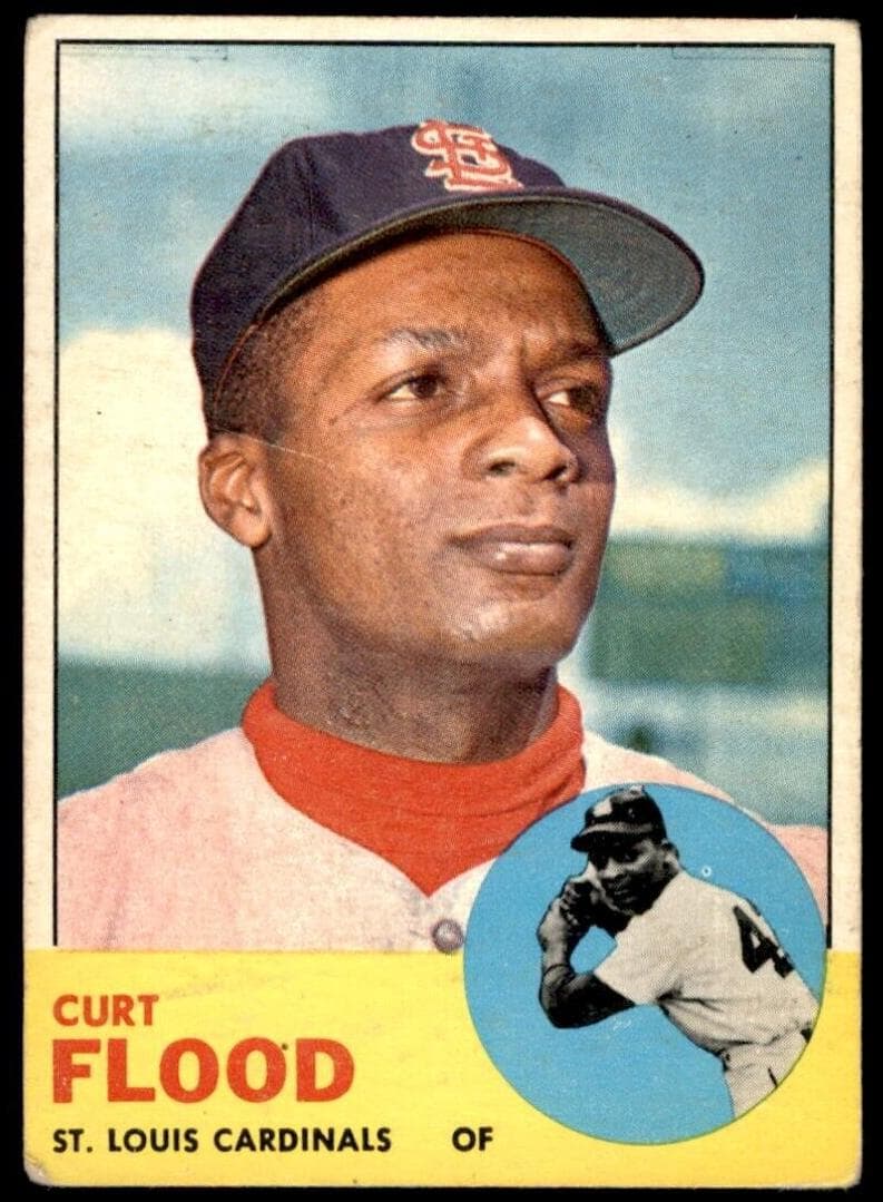 Curt Flood 1963 topps Topps