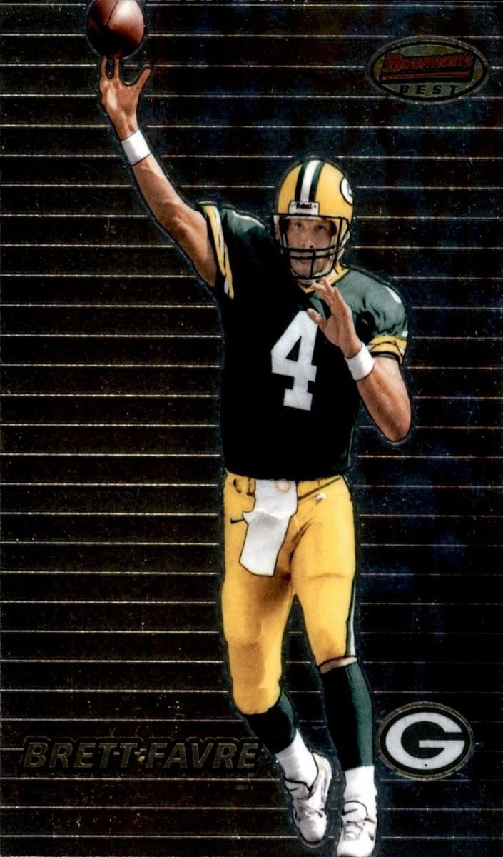 Brett Favre 1999 bowman Bowman's Best