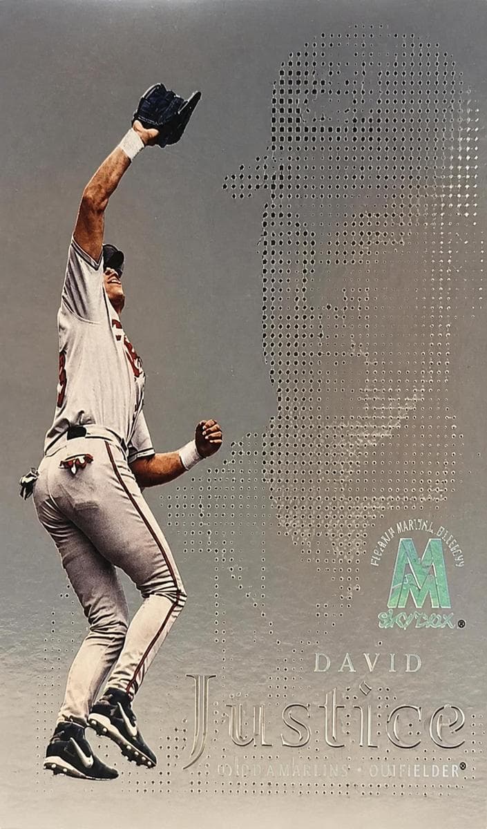 David Justice 1999 fleer SkyBox Molten Metal