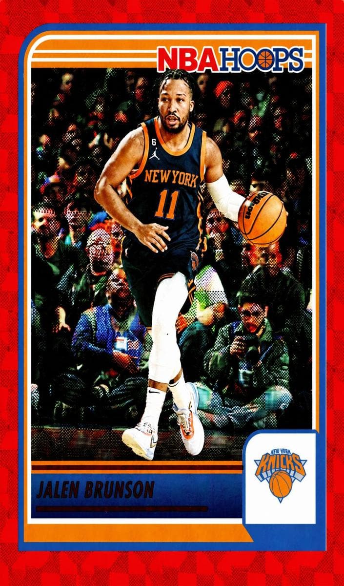 Jalen Brunson 2023 panini Hoops Premium Stock