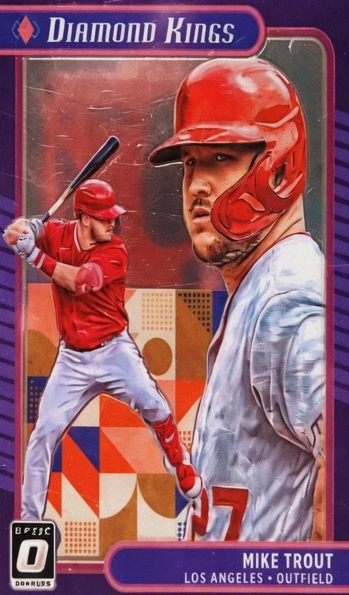 Mike Trout 2021 panini Donruss Optic