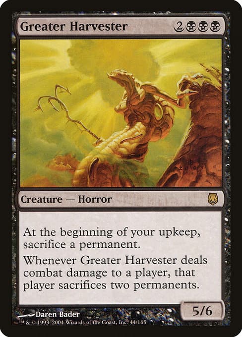 Greater Harvester 2004 Magic: The Gathering Darksteel