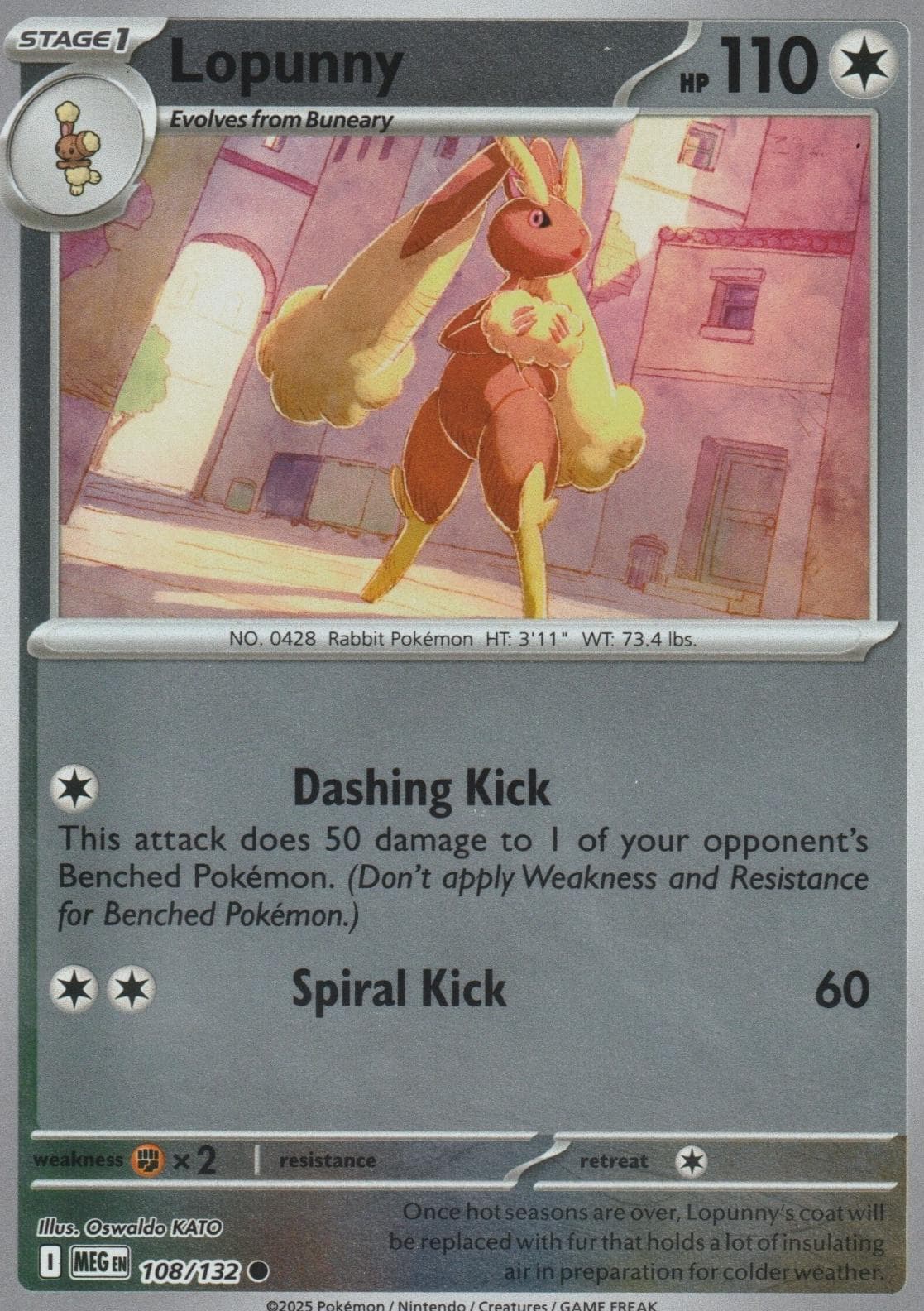 Lopunny trading card