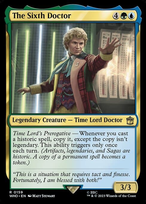 The Sixth Doctor 2023 Magic: The Gathering Doctor Who