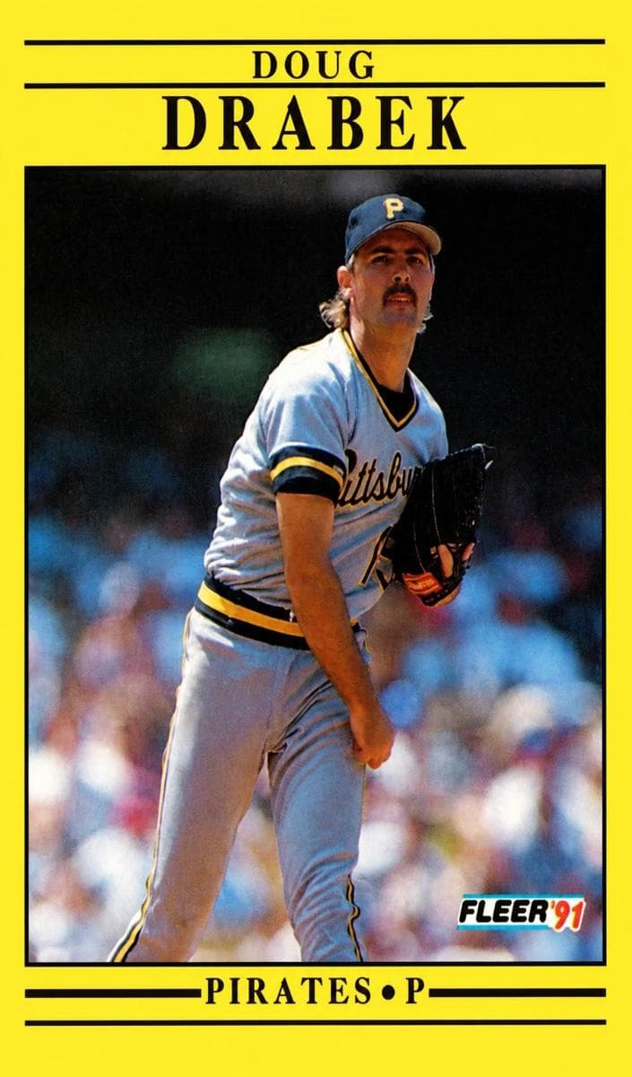 Doug Drabek 1991 fleer Fleer