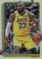 LeBron James 2025 topps Topps Chrome Aqua Refractor example 1