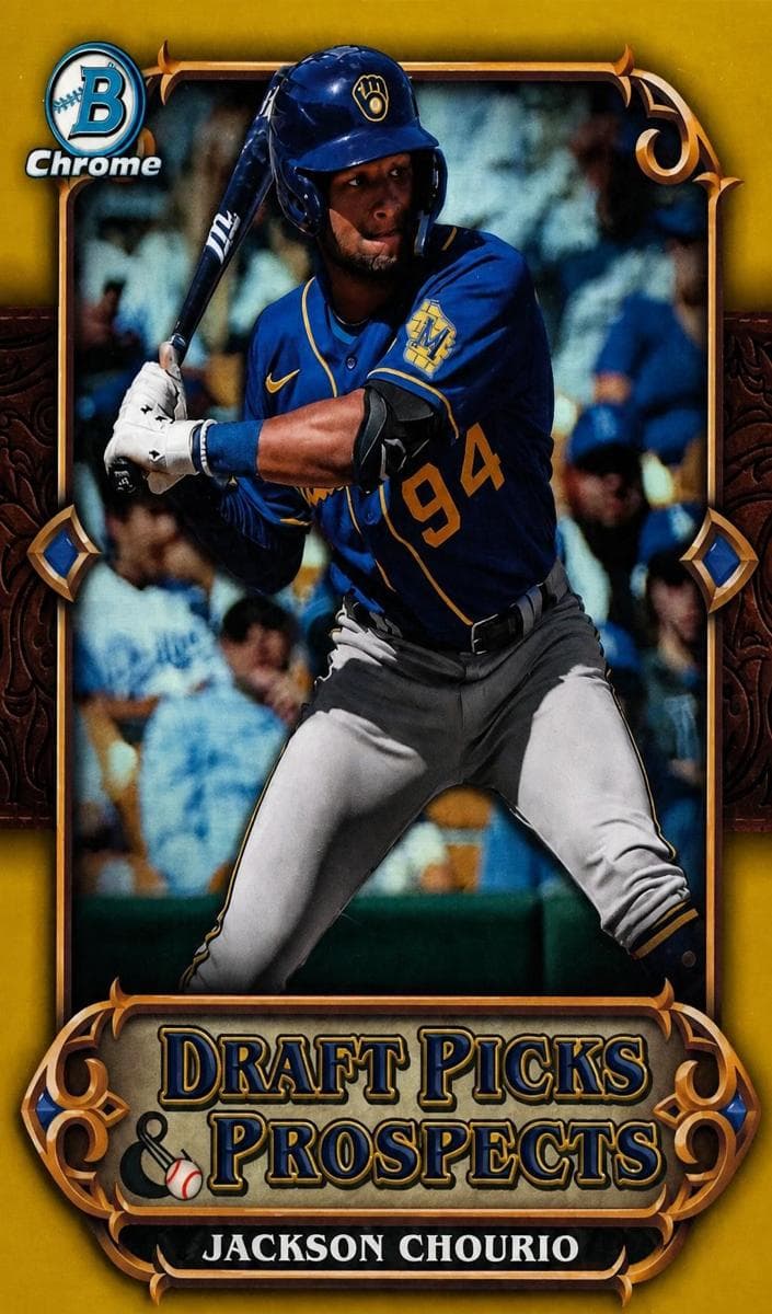 Jackson Chourio 2023 bowman Bowman Draft