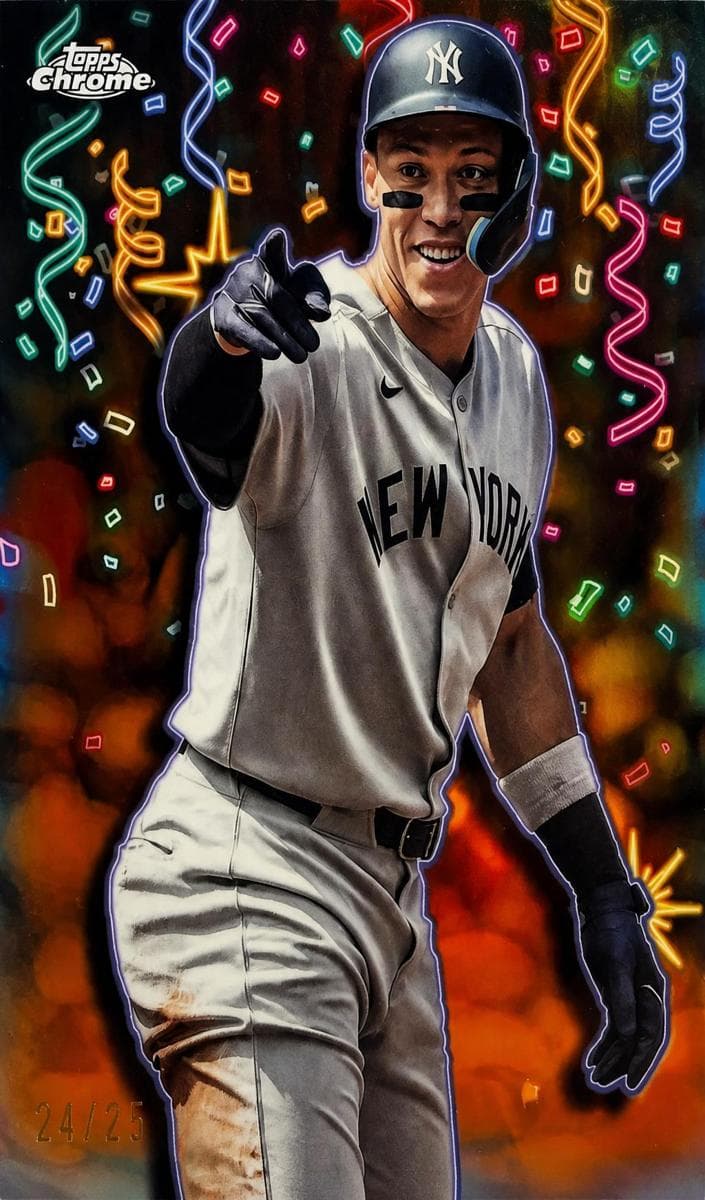 Aaron Judge 2025 topps Topps Chrome Update