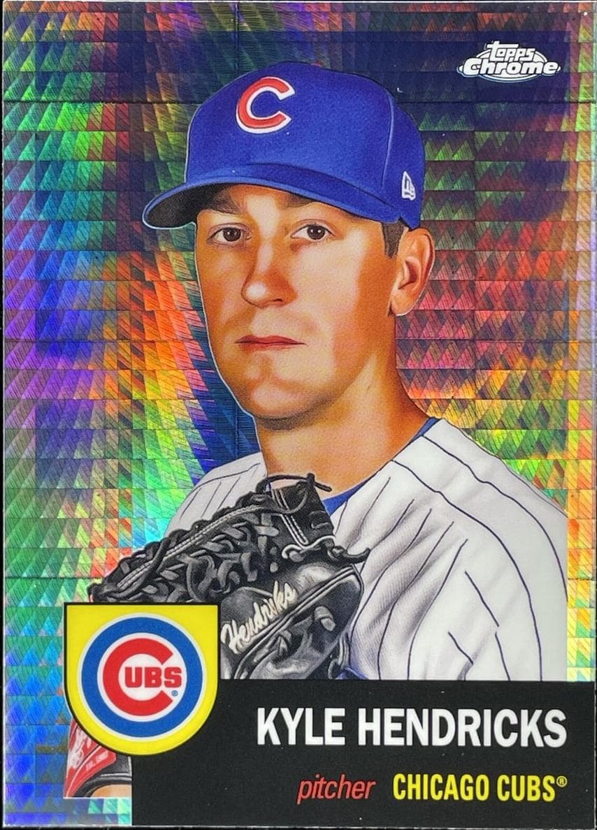 Kyle Hendricks 2022 topps Topps Chrome Platinum Anniversary