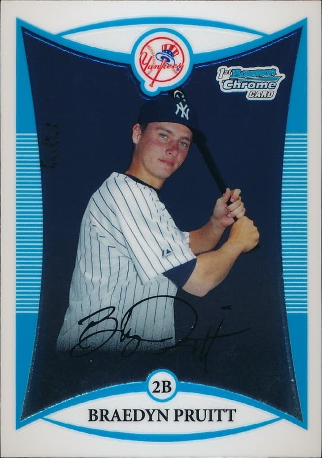 Prospects Braedyn Pruitt 2008 Bowman Chrome
