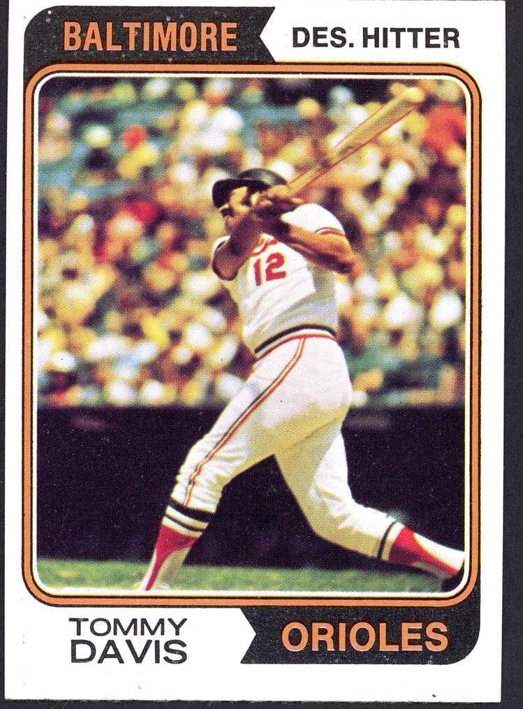 Tommy Davis 1974 topps Topps