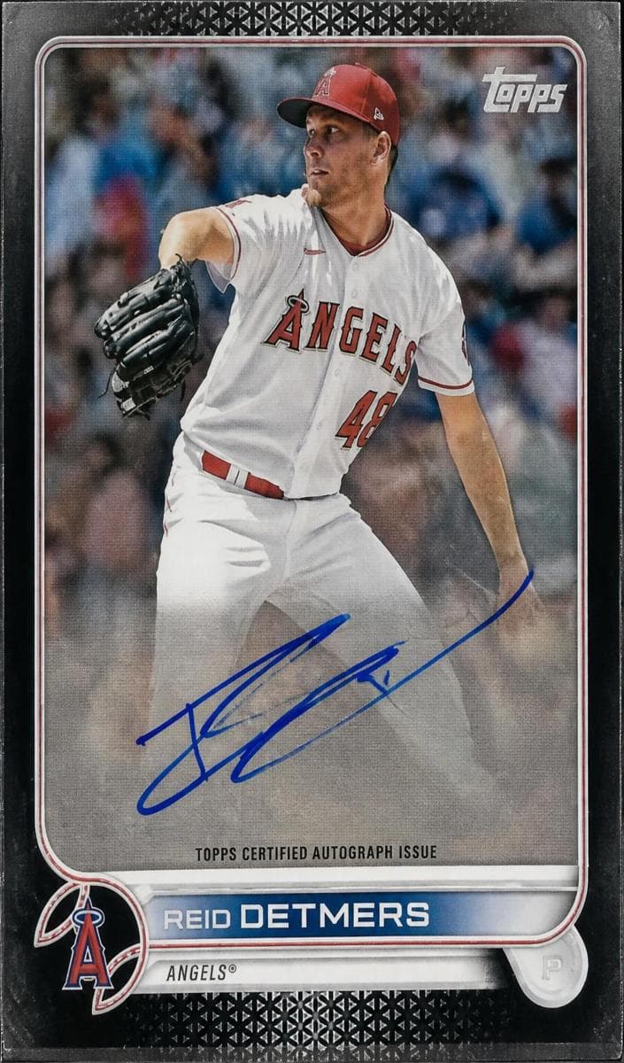 Reid Detmers 2022 topps Topps Clearly Authentic