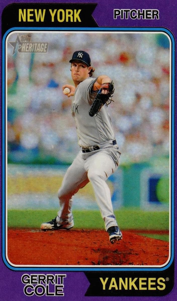 Gerrit Cole 2023 topps Topps Heritage