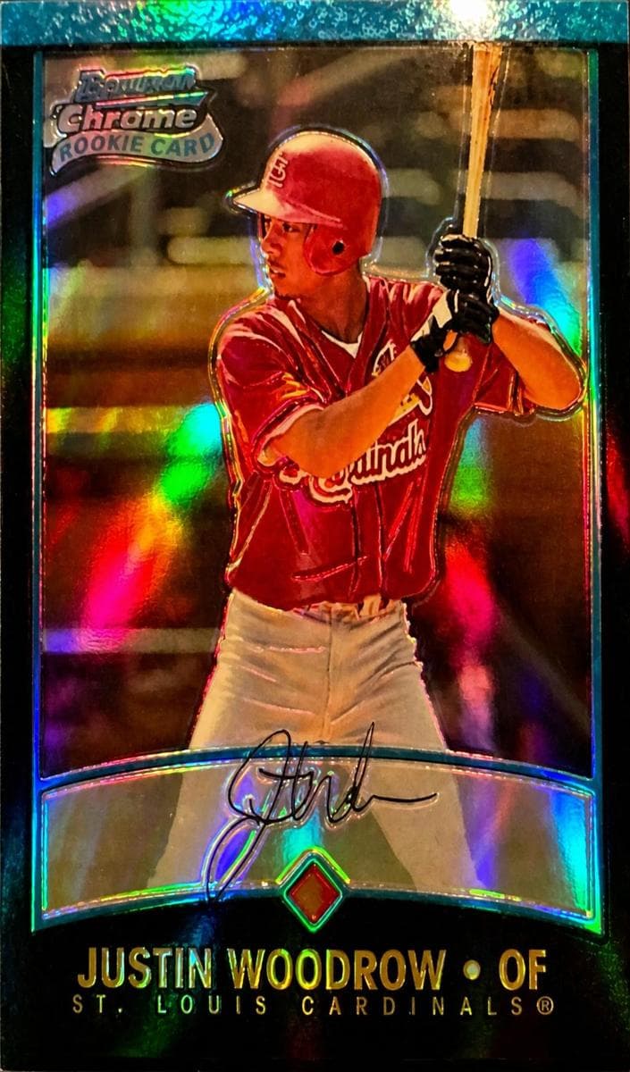 Justin Woodrow 2001 bowman Bowman Chrome